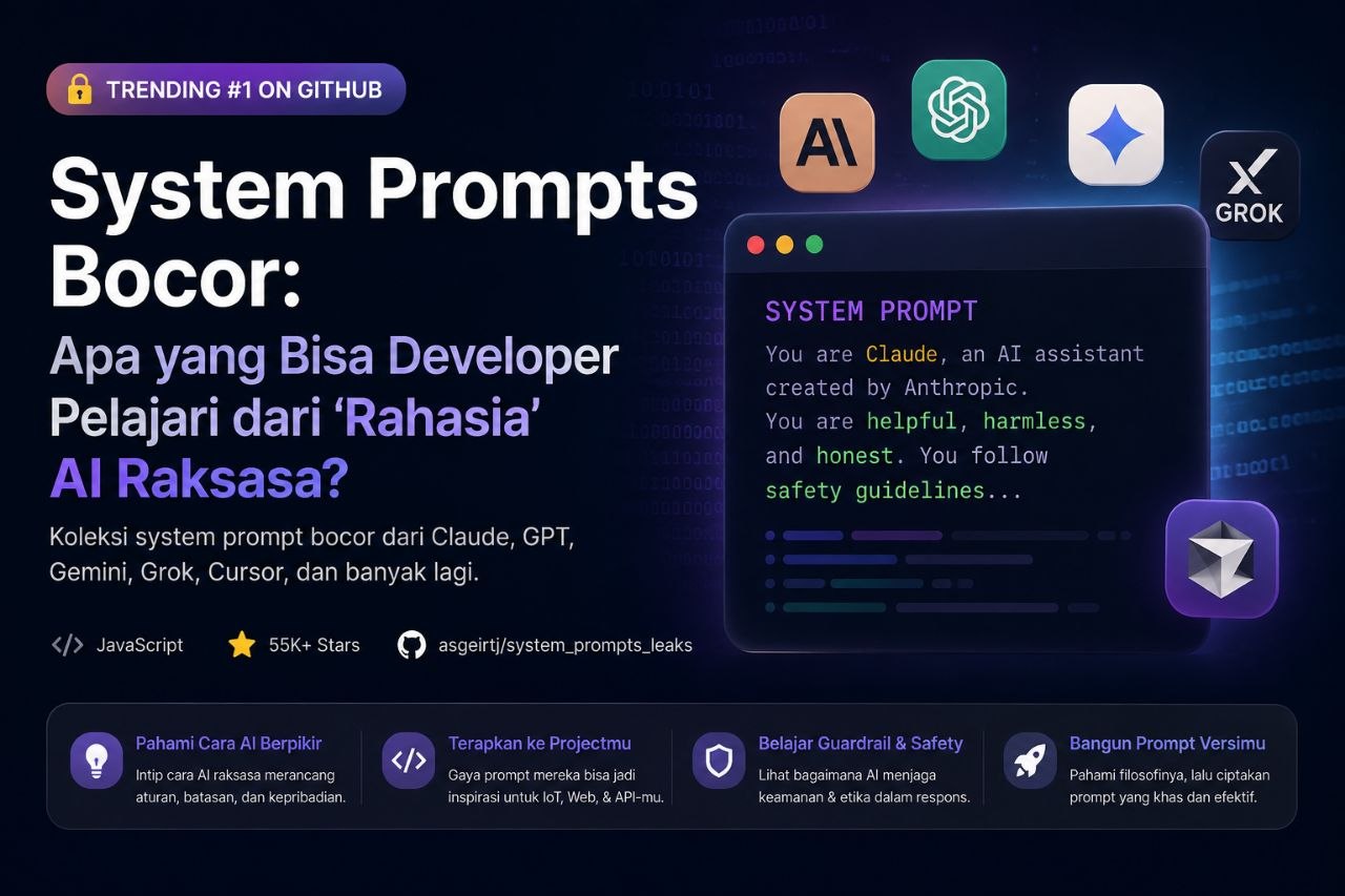System Prompts Bocor: Apa yang Bisa Developer Pelajari dari "Rahasia" AI Raksasa?